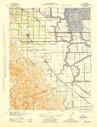 1940 Map of Brentwood, CA, 1943 Print