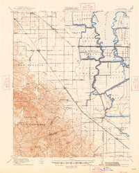 1916 Map of Brentwood, CA, 1948 Print