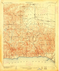 1903 Map of Calabasas, 1913 Print