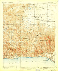 1903 Map of Calabasas, 1929 Print