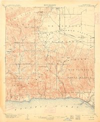 1903 Map of Calabasas, 1913 Print