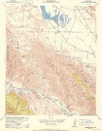 Download a high-resolution, GPS-compatible USGS topo map for Caliente Mtn, CA (1952 edition)