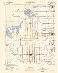 1944 Map of Calipatria, 1945 Print