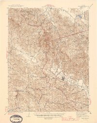 1945 Map of Calistoga