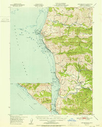 Download a high-resolution, GPS-compatible USGS topo map for Cape Mendocino, CA (1951 edition)