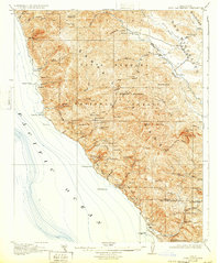 Download a high-resolution, GPS-compatible USGS topo map for Cape San Martin, CA (1932 edition)