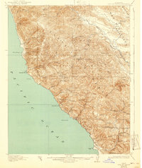 Download a high-resolution, GPS-compatible USGS topo map for Cape San Martin, CA (1940 edition)