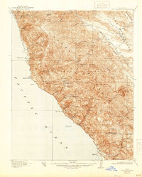 Download a high-resolution, GPS-compatible USGS topo map for Cape San Martin, CA (1944 edition)