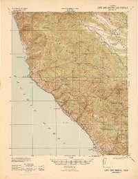 Download a high-resolution, GPS-compatible USGS topo map for Cape San Martin, CA (1942 edition)