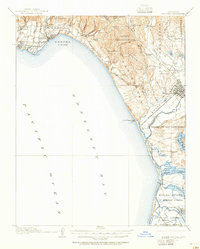 1912 Map of Capitola, 1955 Print