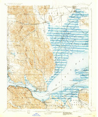 1901 Map of Carquinez, 1933 Print