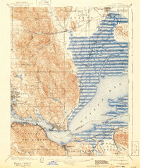 1901 Map of Carquinez, 1943 Print
