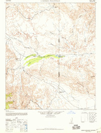 Download a high-resolution, GPS-compatible USGS topo map for Carrizo Mountain, CA (1958 edition)