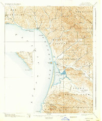 1897 Map of San Luis Obispo County, CA, 1937 Print