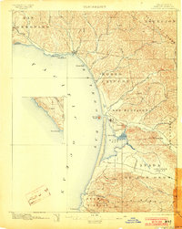 1897 Map of Cayucos, CA, 1903 Print