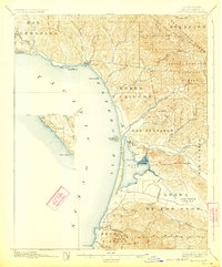 1897 Map of Cayucos, CA, 1923 Print