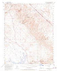 Download a high-resolution, GPS-compatible USGS topo map for Chloride Cliff, CA (1967 edition)