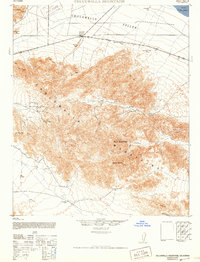 Download a high-resolution, GPS-compatible USGS topo map for Chuckwalla Mountains, CA (1952 edition)