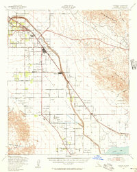 1941 Map of Coachella, 1956 Print