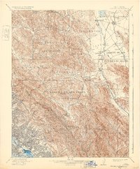 preview thumbnail of historical topo map of Concord, CA in 1915