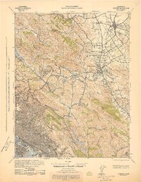 preview thumbnail of historical topo map of Concord, CA in 1943