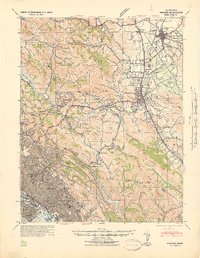 preview thumbnail of historical topo map of Concord, CA in 1942