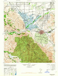 Download a high-resolution, GPS-compatible USGS topo map for Corona, CA (1963 edition)