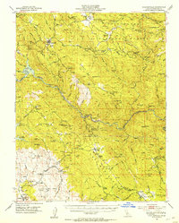 Download a high-resolution, GPS-compatible USGS topo map for Coulterville, CA (1953 edition)