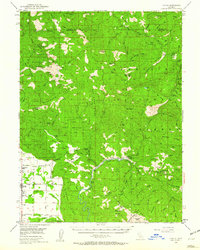 1952 Map of Covelo, CA, 1960 Print