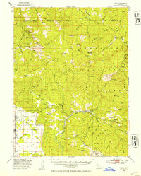 preview thumbnail of historical topo map of Covelo, CA in 1952