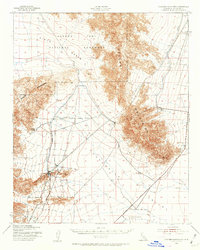 Download a high-resolution, GPS-compatible USGS topo map for Coxcomb Mountains, CA (1962 edition)