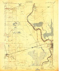1907 Map of Davisville, 1913 Print