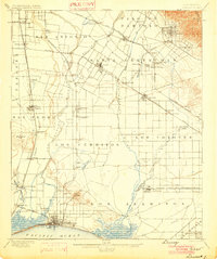 preview thumbnail of historical topo map of Downey, CA in 1902