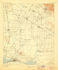 Download a high-resolution, GPS-compatible USGS topo map for Downey, CA (1906 edition)