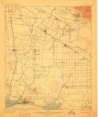 Download a high-resolution, GPS-compatible USGS topo map for Downey, CA (1911 edition)