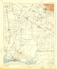 Download a high-resolution, GPS-compatible USGS topo map for Downey, CA (1924 edition)