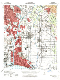 Download a high-resolution, GPS-compatible USGS topo map for Downey, CA (1963 edition)
