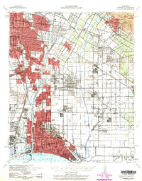 Download a high-resolution, GPS-compatible USGS topo map for Downey, CA (1963 edition)