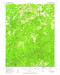 Download a high-resolution, GPS-compatible USGS topo map for Downieville, CA (1963 edition)
