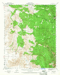preview thumbnail of historical topo map of Tulare County, CA in 1942