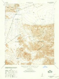 preview thumbnail of historical topo map of Inyo County, CA in 1940