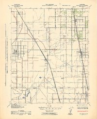 1942 Map of Earlimart, 1945 Print