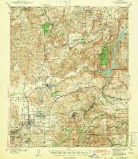 preview thumbnail of historical topo map of El Cajon, CA in 1942