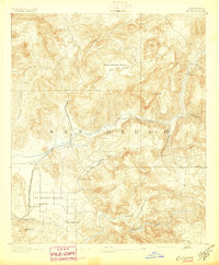 1893 Map of Elcajon, 1897 Print
