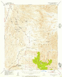 Download a high-resolution, GPS-compatible USGS topo map for Emigrant Canyon, CA (1957 edition)