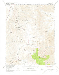 Download a high-resolution, GPS-compatible USGS topo map for Emigrant Canyon, CA (1980 edition)