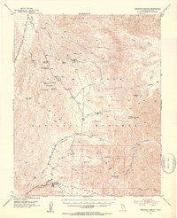 Download a high-resolution, GPS-compatible USGS topo map for Emigrant Canyon, CA (1953 edition)