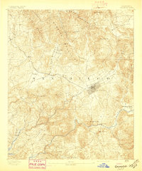1893 Map of Escondido, 1897 Print