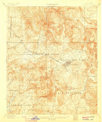 1901 Map of Escondido, 1907 Print