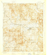 1901 Map of Escondido, 1929 Print